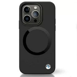   BMW BMHMP14LSILBK2 iPhone 14 Pro 6.1" fekete Signature folyékony Silicone MagSafe tok