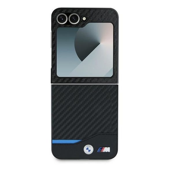 BMW BMHCZF622NBCK Carbon Blue Line tok Samsung Galaxy Z Flip6 F741 - fekete