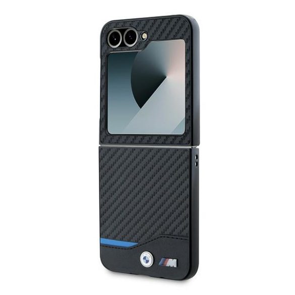 BMW BMHCZF622NBCK Carbon Blue Line tok Samsung Galaxy Z Flip6 F741 - fekete