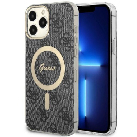 Guess GUHMP13XH4STK iPhone 13 Pro Max 6.7" fekete keménytok 4G MagSafe