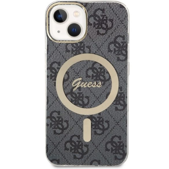 Guess GUHMP14SH4STK iPhone 14 / 15 / 13 6,1" fekete keménytok 4G MagSafe