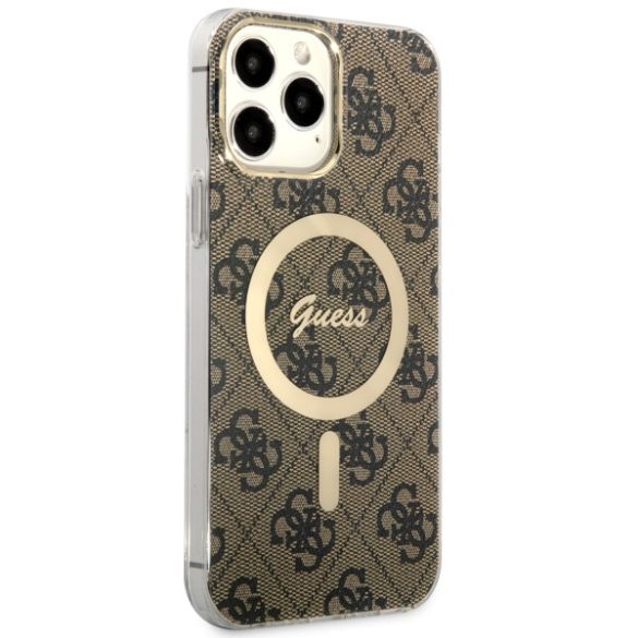 Guess GUHMP13XH4STW iPhone 13 Pro Max 6.7" barna keménytok  4G MagSafe