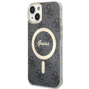 Guess GUHMP14MH4STK iPhone 14 Plus / 15 Plus 6.7" fekete keménytok 4G MagSafe