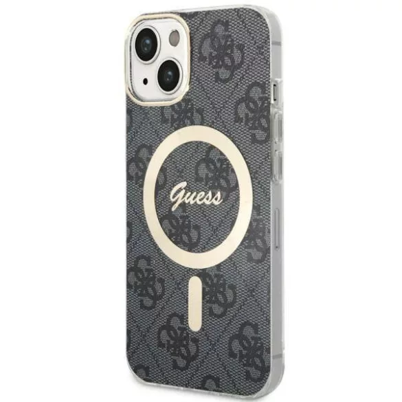 Guess GUHMP14MH4STK iPhone 14 Plus 6.7" fekete keménytok 4G MagSafe