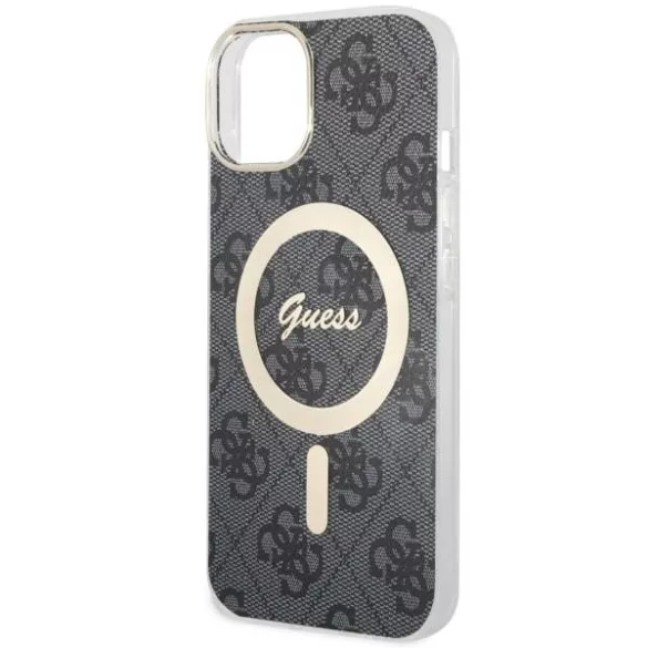 Guess GUHMP14MH4STK iPhone 14 Plus 6.7" fekete keménytok 4G MagSafe