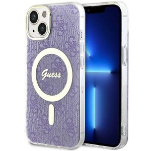 Guess GUHMP14SH4STU iPhone 14 / 15 / 13 6,1" lila keménytok 4G MagSafe