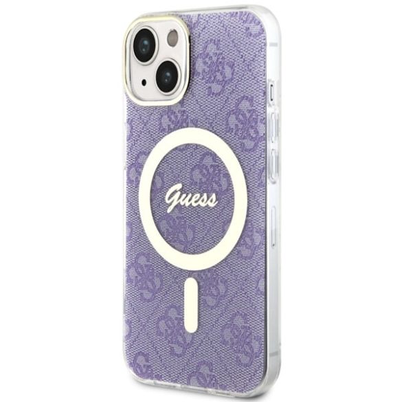 Guess GUHMP14SH4STU iPhone 14 / 15 / 13 6,1" lila keménytok 4G MagSafe