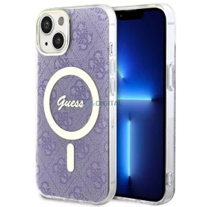 Guess GUHMP14MH4STU iPhone 14 Plus 6.7" lila keménytok 4G MagSafe