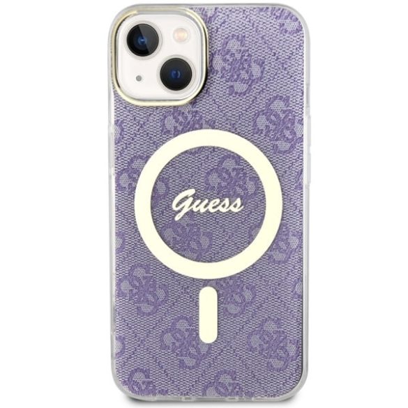 Guess GUHMP14MH4STU iPhone 14 Plus / 15 Plus 6.7" lila keménytok 4G MagSafe