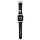 Karl Lagerfeld óraszíj KLAWMSLKNK Apple Watch 38/40/41mm fekete szíj 3D gumiból Karl fej tok