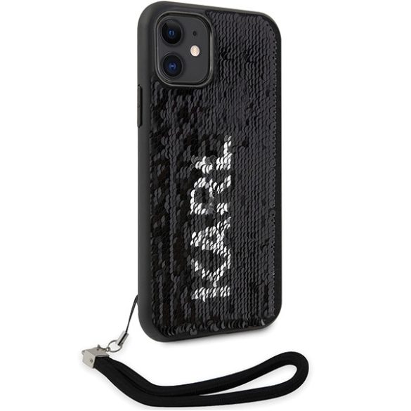 Karl Lagerfeld KLHCN61PSQRKS iPhone 11 / Xr 6,1" ezüst keménytok szegecses zsinórral