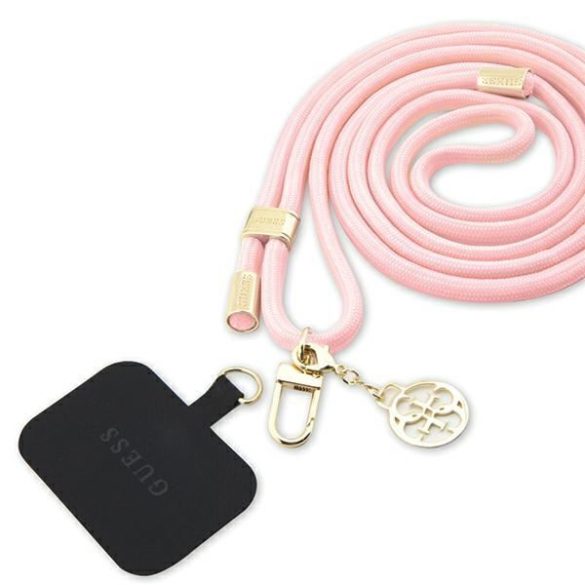 Guess GUOUCNMG4EP Univerzális CBDY zsinór rózsaszín Nylon 4G fém charm tok