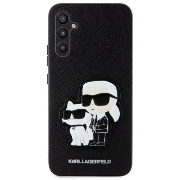 Karl Lagerfeld KLHCA54SANKCPK A54 5G A546 keménytok fekete Saffiano Karl & Choupette