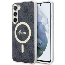   Guess GUHMS23SH4STK Samsung Galaxy S23 S911 fekete keménytok 4G MagSafe