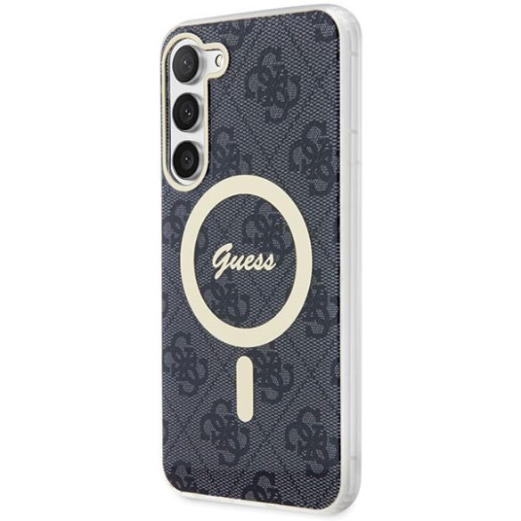 Guess GUHMS23SH4STK Samsung Galaxy S23 S911 fekete keménytok 4G MagSafe