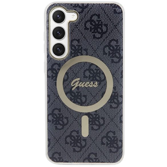 Guess GUHMS23SH4STK Samsung Galaxy S23 S911 fekete keménytok 4G MagSafe