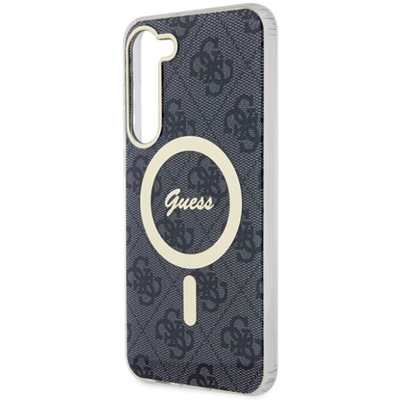 Guess GUHMS23SH4STK Samsung Galaxy S23 S911 fekete keménytok 4G MagSafe