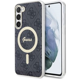 Guess GUHMS23MH4STK Samsung Galaxy S23+ S916 fekete keménytok  4G MagSafe