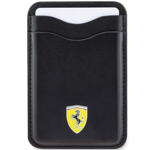 Ferrari pénztárcával kártyatartóval FEWCMRSIK fekete MagSafe bőr 2023 kollekció tok