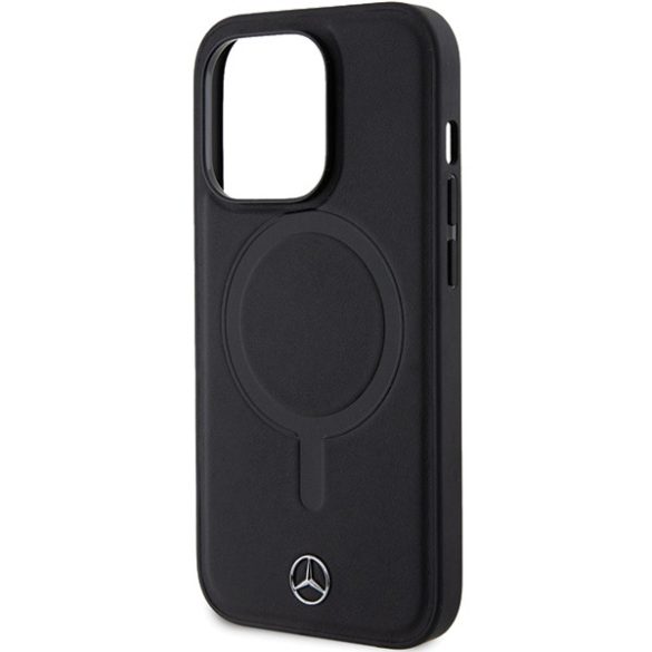 Mercedes MEHMP14L23RCMK iPhone 14 Pro 6.1" fekete keménytok Sima bőr MagSafe
