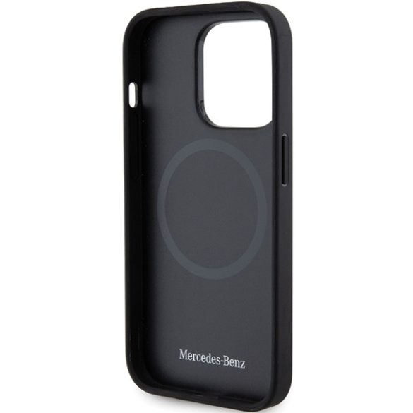 Mercedes MEHMP14L23RCMK iPhone 14 Pro 6.1" fekete keménytok Sima bőr MagSafe