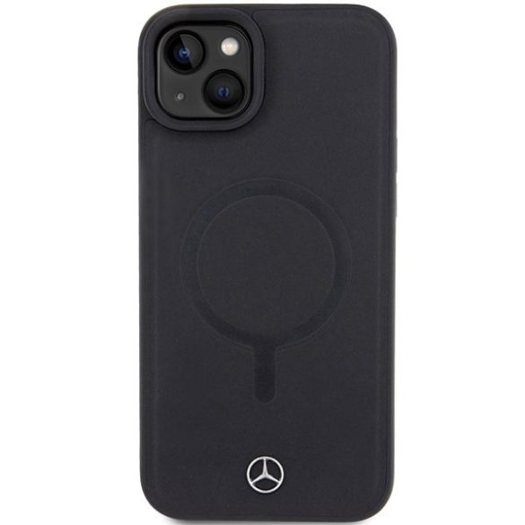 Mercedes MEHMP15M23RCMK iPhone 15 Plus / 14 Plus 6.7" fekete keménytok Smooth Leather MagSafe
