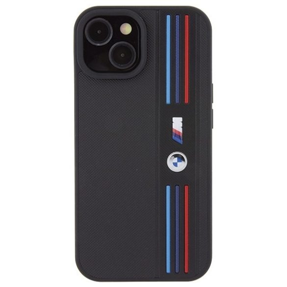 BMW BMHCP15S22PPMK iPhone 15 / 14 / 13 6,1" fekete Tricolor M Collection tok
