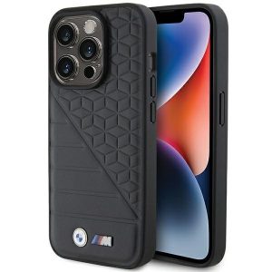 BMW BMHCP15L22PMGK iPhone 15 Pro 6.1" fekete keménytok Bi Pattern