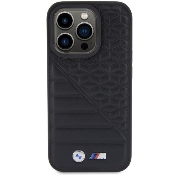 BMW BMHCP15L22PMGK iPhone 15 Pro 6.1" fekete keménytok Bi Pattern