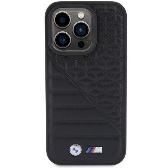 BMW BMHCP15L22PMGK iPhone 15 Pro 6.1" fekete keménytok Bi Pattern