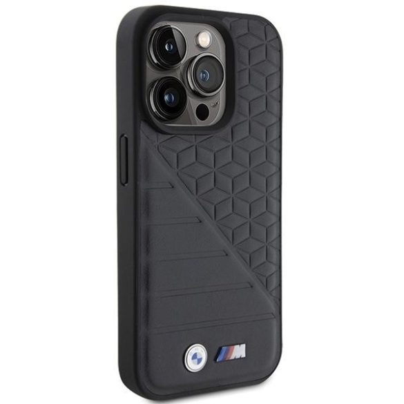 BMW BMHCP15L22PMGK iPhone 15 Pro 6.1" fekete keménytok Bi Pattern