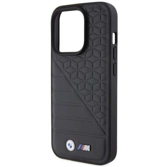 BMW BMHCP15L22PMGK iPhone 15 Pro 6.1" fekete keménytok Bi Pattern