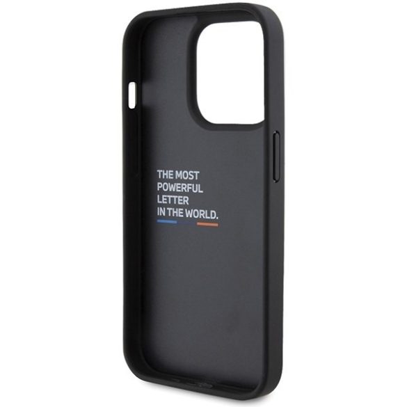 BMW BMHCP15L22PMGK iPhone 15 Pro 6.1" fekete keménytok Bi Pattern