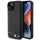 BMW BMHCP15M22NBCK iPhone 15 Plus 6.7" fekete bőr Carbon tok