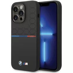   BMW BMHCP15X22SMPK iPhone 15 Pro Max 6.7" fekete szilikon minta tok