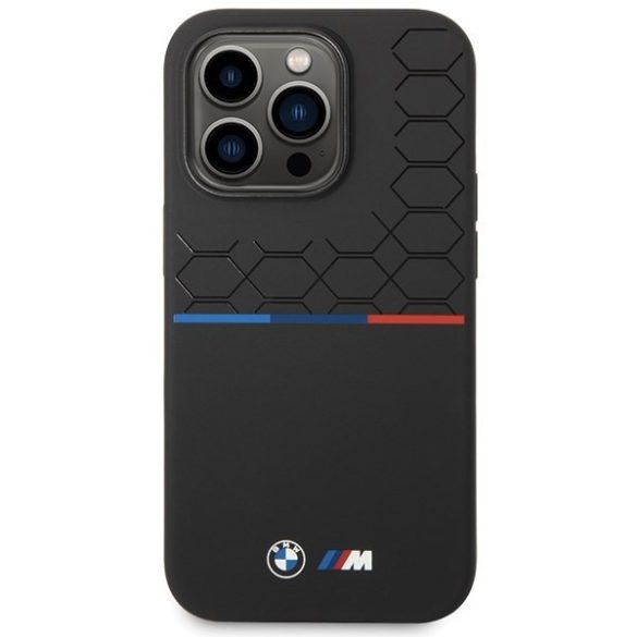 BMW BMHCP15X22SMPK iPhone 15 Pro Max 6.7" fekete szilikon minta tok