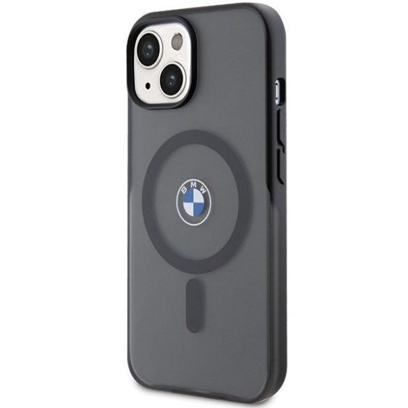 BMW BMHMP15SDSLK iPhone 15 6.1" fekete keménytok IML Signature MagSafe IML Signature Collectiona