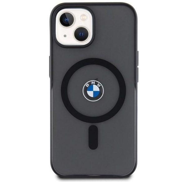 BMW BMHMP15SDSLK iPhone 15 6.1" fekete keménytok IML Signature MagSafe IML Signature Collectiona