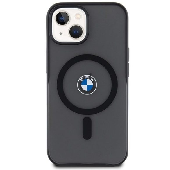 BMW BMHMP15SDSLK iPhone 15 / 14 / 13 6.1" fekete keménytok IML Signature MagSafe IML Signature Collectiona