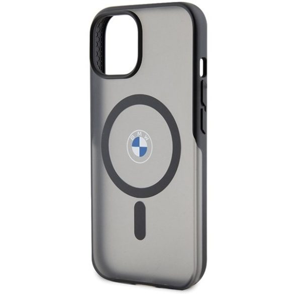 BMW BMHMP15SDSLK iPhone 15 6.1" fekete keménytok IML Signature MagSafe IML Signature Collectiona