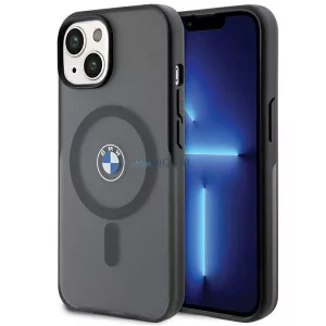 BMW BMHMP15MDSLK iPhone 15 Plus 6.7" fekete keménytok IML Signature MagSafe