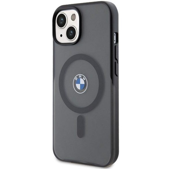 BMW BMHMP15MDSLK iPhone 15 Plus / 14 Plus 6.7" fekete keménytok IML Signature MagSafe