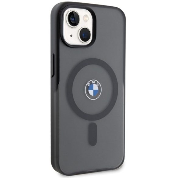 BMW BMHMP15MDSLK iPhone 15 Plus / 14 Plus 6.7" fekete keménytok IML Signature MagSafe