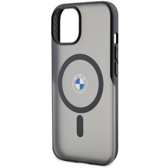 BMW BMHMP15MDSLK iPhone 15 Plus / 14 Plus 6.7" fekete keménytok IML Signature MagSafe