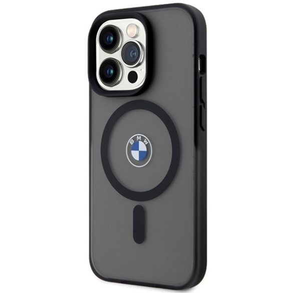 BMW BMHMP15LDSLK iPhone 15 Pro 6.1" fekete keménytok IML Signature MagSafe IML aláírása