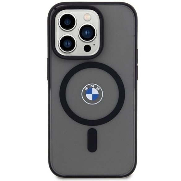 BMW BMHMP15LDSLK iPhone 15 Pro 6.1" fekete keménytok IML Signature MagSafe IML aláírása