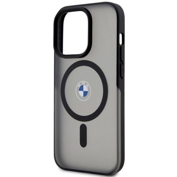 BMW BMHMP15LDSLK iPhone 15 Pro 6.1" fekete keménytok IML Signature MagSafe IML aláírása