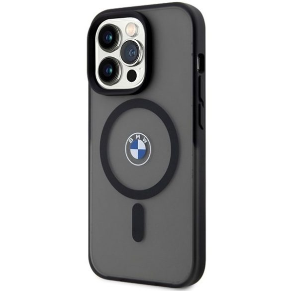 BMW BMHMP15XDSLK iPhone 15 Pro Max 6.7" fekete keménytok IML Signature MagSafe