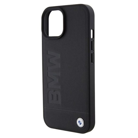 BMW BMHMP15SSLLBK iPhone 15 / 14 / 13 6.1" fekete Magsafe keménytok Signature Collection Logo 