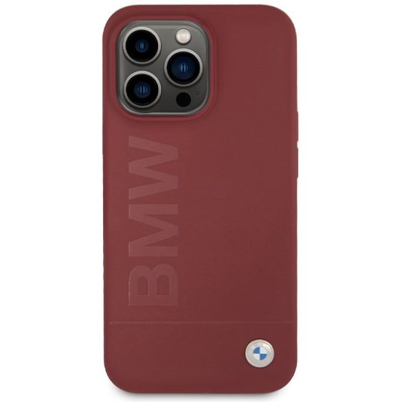 BMW BMHMP15XSLBLBLRE iPhone 15 Pro Max 6.7" piros keménytok szilikon